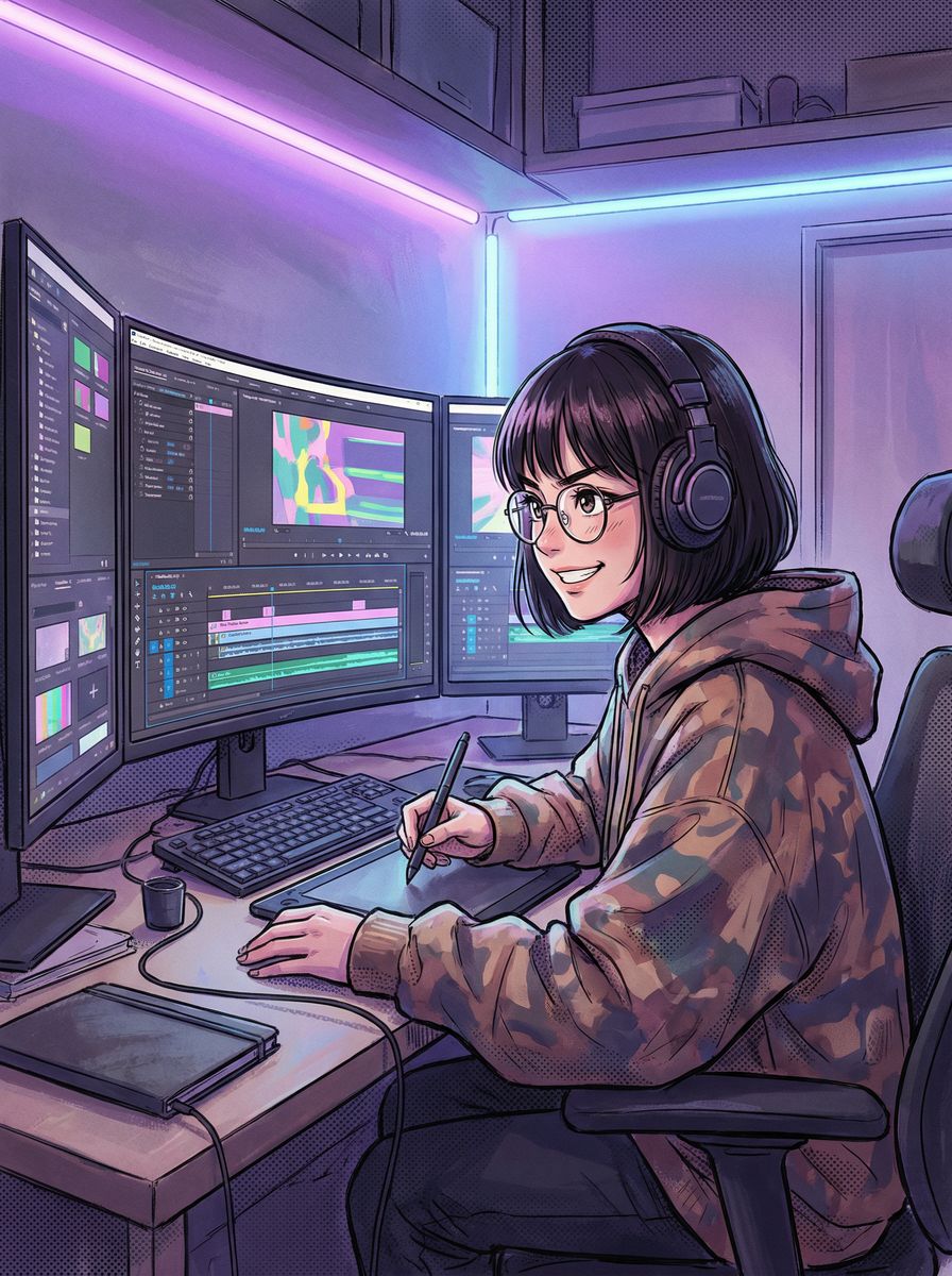 17c视频剪辑师王芳